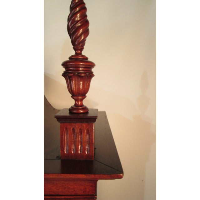 Vintage Custom Solid Mahogany 2 Piece Chest on Chest For Sale - Image 10 of 12