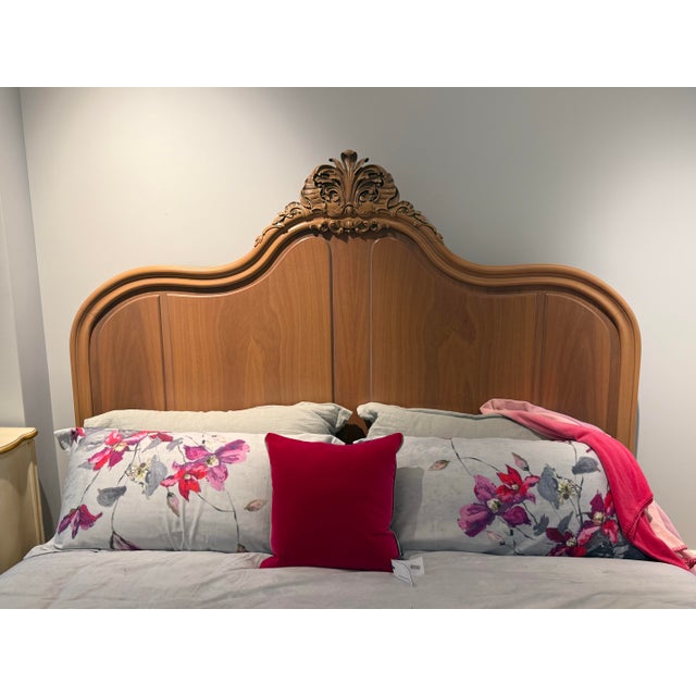 Wood Chloe Farmhouse Reclaimed Bed Frame King For Sale - Image 7 of 13