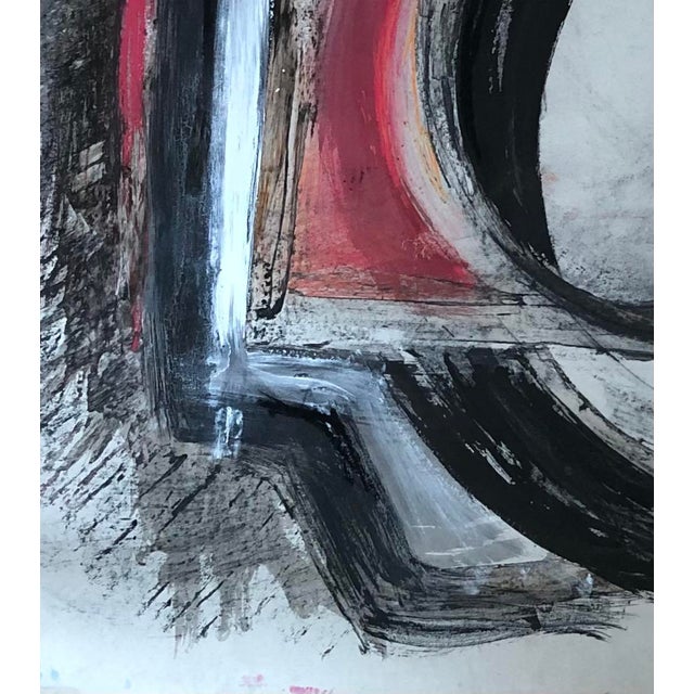 M. Mozer, Abstraction Géométrique, 1971, Mixed Media on Cardboard For Sale - Image 6 of 8