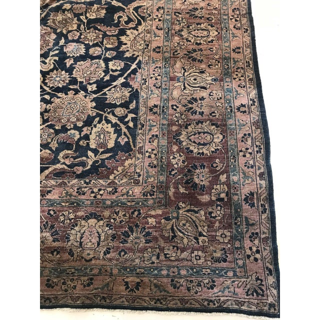 Authentic Persian Tabriz Botanic Handmade Wool Carpet For Sale - Image 11 of 11