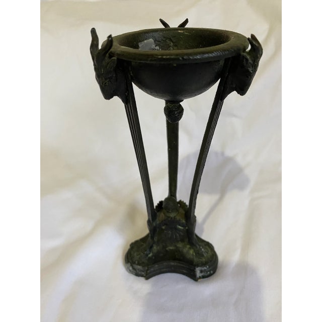 Metal Late 19th Century Classical Bronze Incense or Candle Holder For Sale - Image 7 of 7