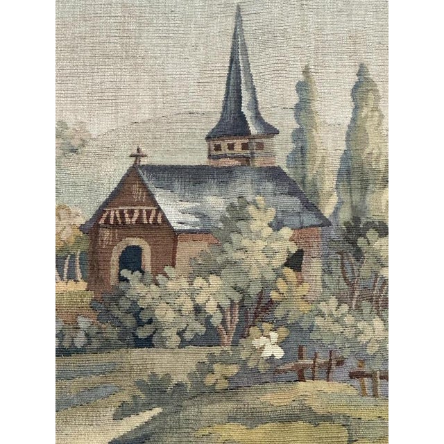 Mid-Century Modern French Handwoven Aubusson Tapestry, 1920s For Sale - Image 18 of 18