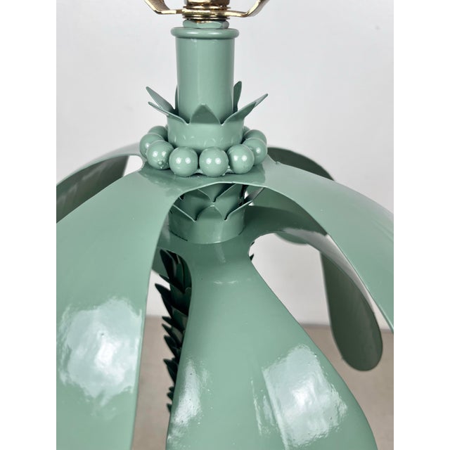 Boho Chic Newly Lacquered Vintage Palm Tree Lamp For Sale - Image 3 of 7