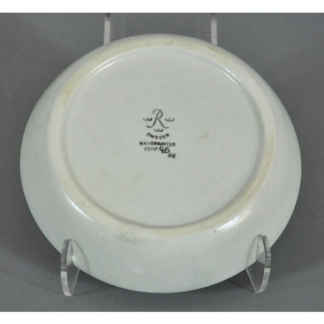 Ceramic 1960 Hand Painted Carl Harry Stalhane Rorstrand Pitcher Bowl Cup - 3 Piece Group For Sale - Image 7 of 12