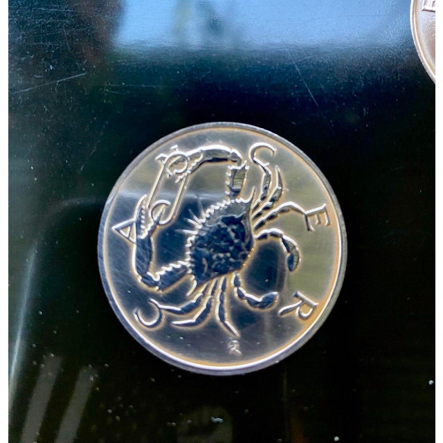Black Zodiac Serving Tray Vintage Couroc of Monterey | 12 Astrological Medallions | California Modern For Sale - Image 8 of 18