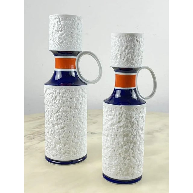 Black Biscuit Porcelain Vases from Königliche Porzellan-Manufaktur (KPM), Germany, 1960s, Set of 2 For Sale - Image 8 of 11