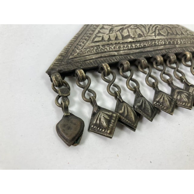 Moroccan Antique Silver Repousse Islamic Talisman Holder For Sale - Image 3 of 13