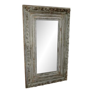 19th C. French Painted Mirror For Sale