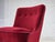Danish Armchair in Red Furniture Velour and Beech Wood Legs, 1960s For Sale - Image 16 of 18