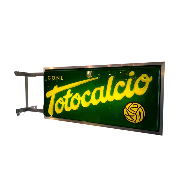 Vintage Totocalcio Sign, 1980s For Sale - Image 10 of 10