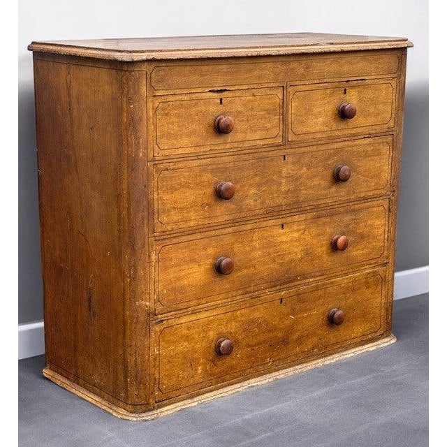 Victorian Chest Of Drawers with Original Painted Finish. Sizes :- 119 cms wide, 55 cms in depth, 108 cms tall. Has the odd...