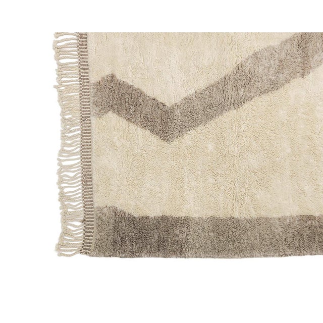 Brown Hand-Knotted Wool Premium Rug by Azele Studio For Sale - Image 8 of 12
