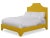 Modern Kit King Bedframe, Golden Velvet For Sale - Image 3 of 4