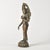 Incredible old bronze statue of the beautiful Goddess Tara in standing posture with ornate details, richly adorned, with...