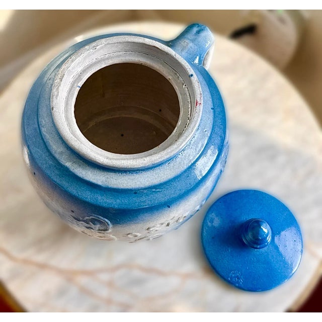 Early 20th Century Antique Boston Stoneware Baked Beans Pot For Sale - Image 5 of 9