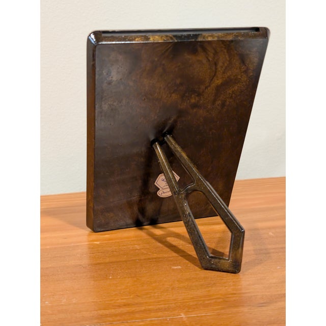 Art Deco Vintage Spanish Silver Picture Frame For Sale - Image 3 of 7