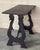 Wood 19th Century Ebonized Baroque Spanish Side Table with Lyre Legs For Sale - Image 7 of 18