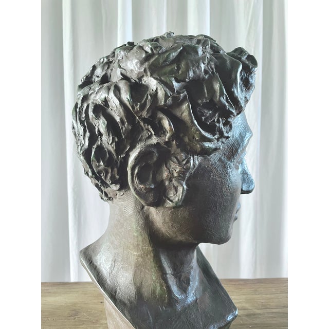 Classical Terracotta Bust, 1960s For Sale - Image 3 of 18