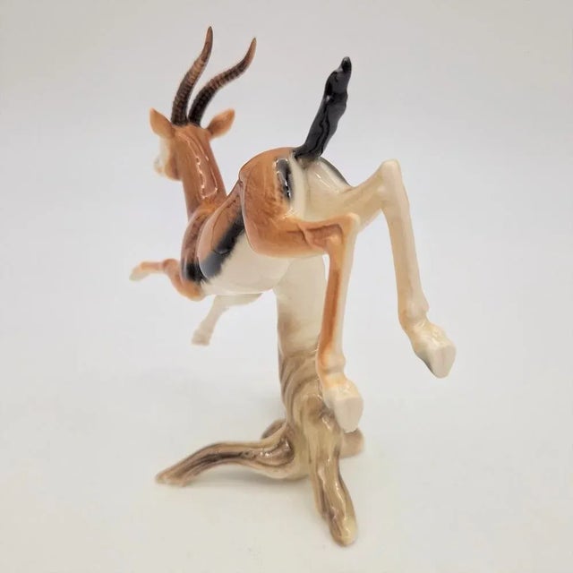 Porcelain Gazelle from Göbel, Germany, 1970s For Sale - Image 4 of 7
