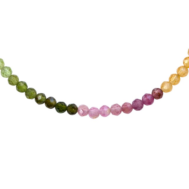 2020s Birthstone October Rainbow Tourmaline Bracelet For Sale - Image 5 of 10