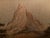 Rustic European European Tapestry Depicting a Mountain Landscape With a Log Cabin Framed For Sale - Image 3 of 7