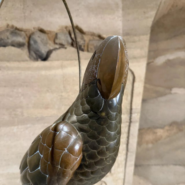 Mid-Century Modern Bustamante Style Parrot Hanging Sculpture For Sale - Image 12 of 13