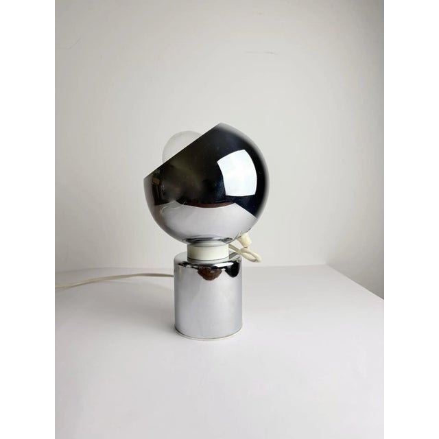 Magnetic Globe Table Lamp in Chrome by Goffredo Reggiani, Italy, 1970s For Sale - Image 10 of 11