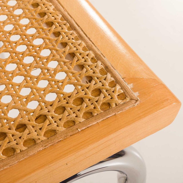 Vintage Italian Cesca Chair from Marcel Breuer, 1980s For Sale - Image 11 of 16