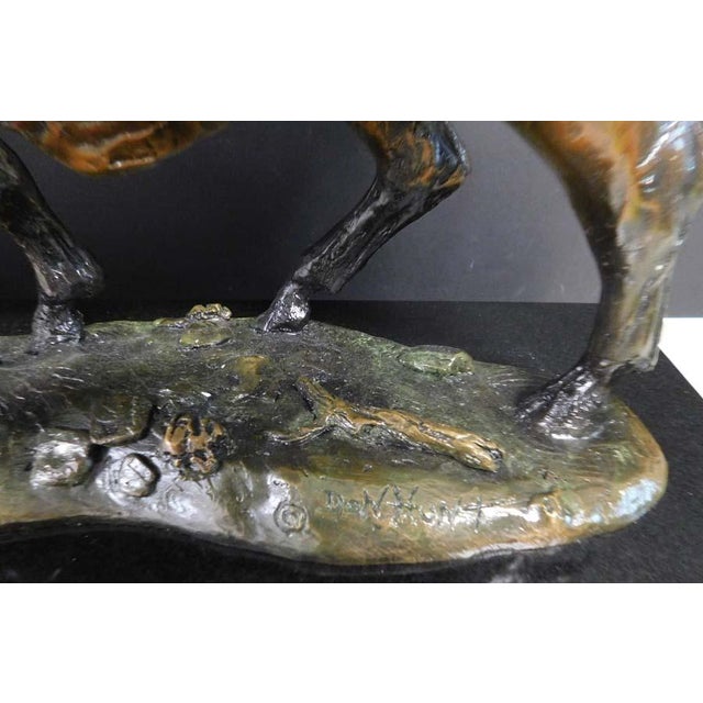 2010s Don Hunt "The Exchange" Bulle&bear Bronze Sculpture Beautiful Art Rare! Obo For Sale - Image 5 of 10