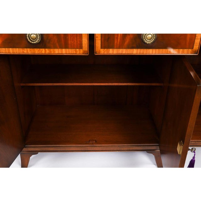 Vintage Flame Mahogany Sideboards from Harrods, Late 20th Century, Set of 2 For Sale - Image 9 of 18