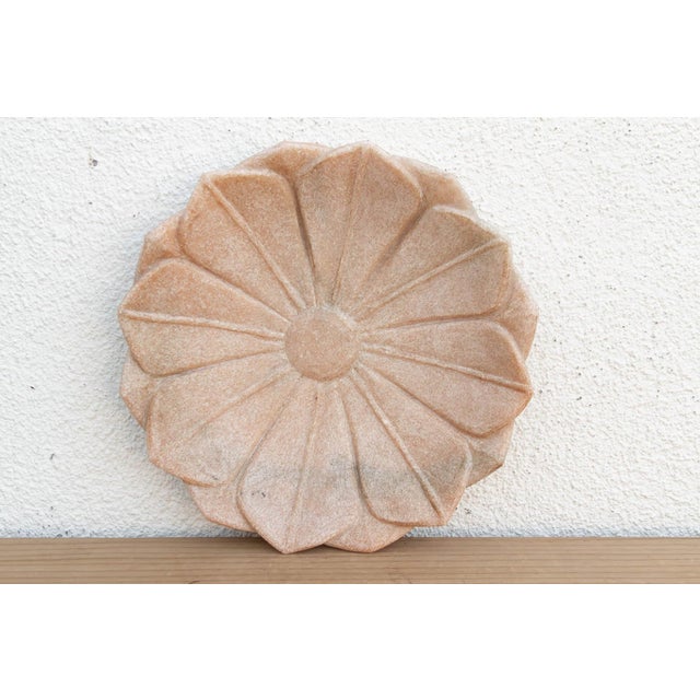 Light Pink Blush Pink Stone Lotus Flower For Sale - Image 8 of 9