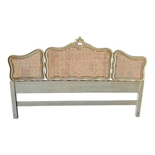 French Provincial Cane Headboard For Sale