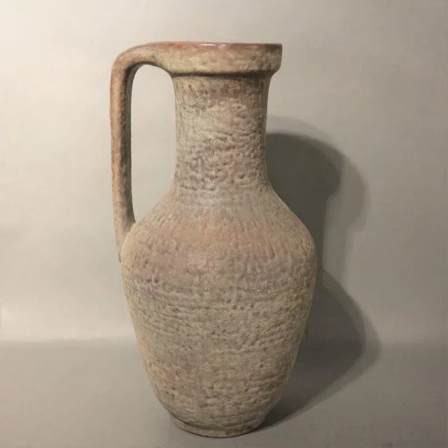 Gray Ceramic Vase with Handle by Fridegart Glatzle for Karlsruher Majolika, 1966 For Sale - Image 8 of 8