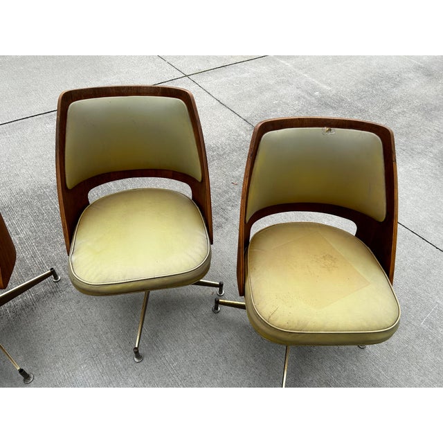 1960s Mid Century Brody Brentwood Orange Slice Table and