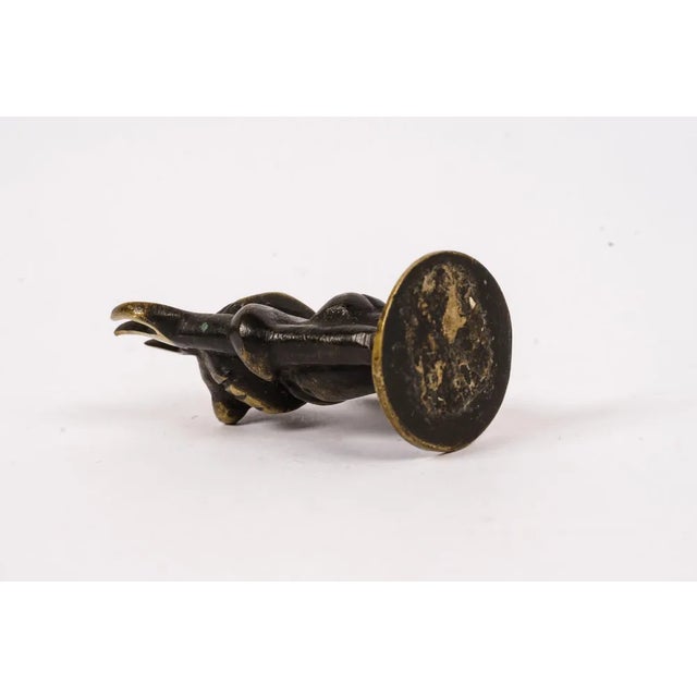 Metal Figurine of Neptune Sea God by Walter Bosse, 1950s For Sale - Image 7 of 8