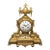 1860s S. Marti Napoleon III Gold Bronze Mantel Clock For Sale
