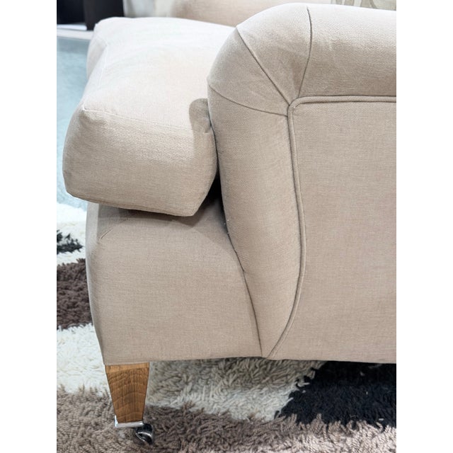 Textile George Smith English Arm Accent Chair(pair Available) For Sale - Image 7 of 12