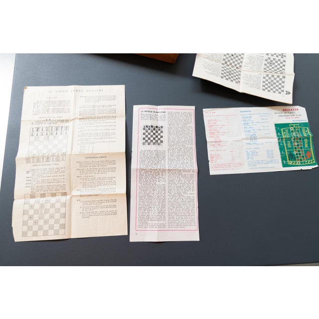 Textile Sporting Roulette Chessboard, Italy, 1970s For Sale - Image 7 of 18