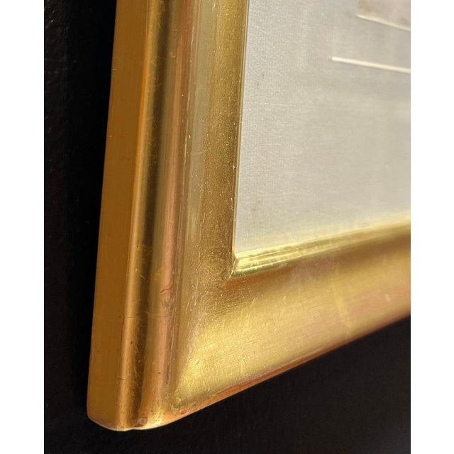 Gold Benjamin II Vautier, Posing Lady, Graphite on Paper For Sale - Image 8 of 11