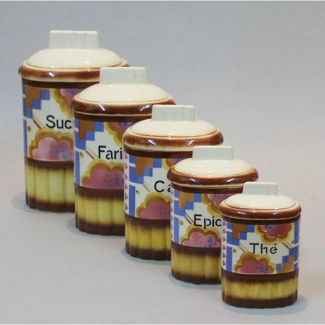 Ceramic Vintage Carmen Kitchen Set from Ditmar Urrach, Set of 5 For Sale - Image 7 of 9