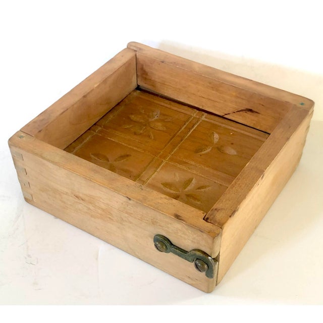 Early 20th Century Country French Wooden Butter Mold For Sale - Image 5 of 5