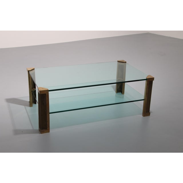 Dutch Brass Salontable Model T14D by Peter Ghyczy, 1970s For Sale - Image 6 of 16