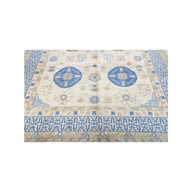 Handwoven Khotan Area Rug 10x14 For Sale In Dallas - Image 6 of 12