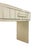 Wood 21st Century Two-Drawer Mirrored Glass and Brass Writing Desk or Console For Sale - Image 7 of 8