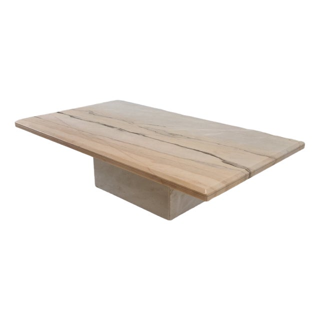 Italian Marble Coffee Table, 1980s For Sale