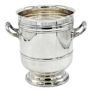 Christofle Sully Malmaison Silver-Plate Wine Cooler For Sale