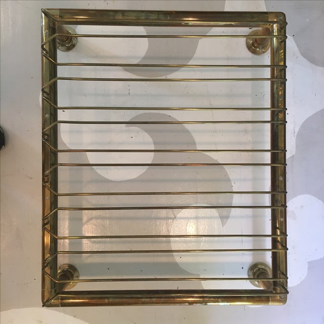 Brass Wine Glass Hanging Rack Chairish