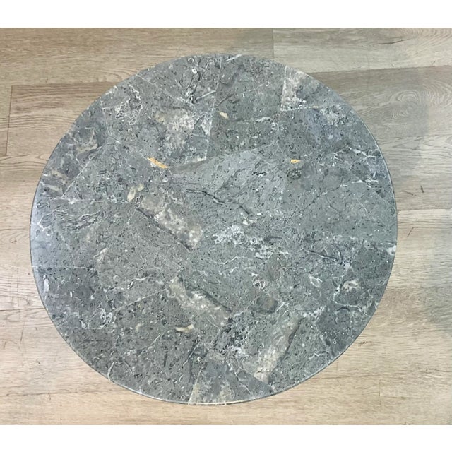 Modern Made Goods Modern Mother of Pearl Melanie Stool For Sale - Image 3 of 3