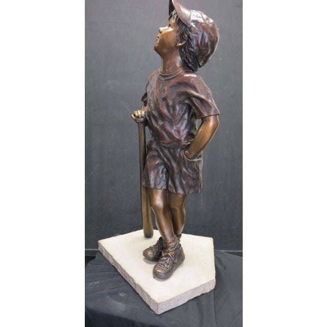 1990s Georgene McGonagle "High Hopes" Signed Limited Edition Bronze Sculpture For Sale - Image 5 of 8
