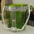 Metal Art Deco Wurttembergische Wine Chiller Vintage Green Glass Ice Bucket For Sale - Image 7 of 11